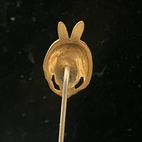 Antique Yellow Painted Native American Man Stick / Hat / Tie Pin - Picture 4 of 7